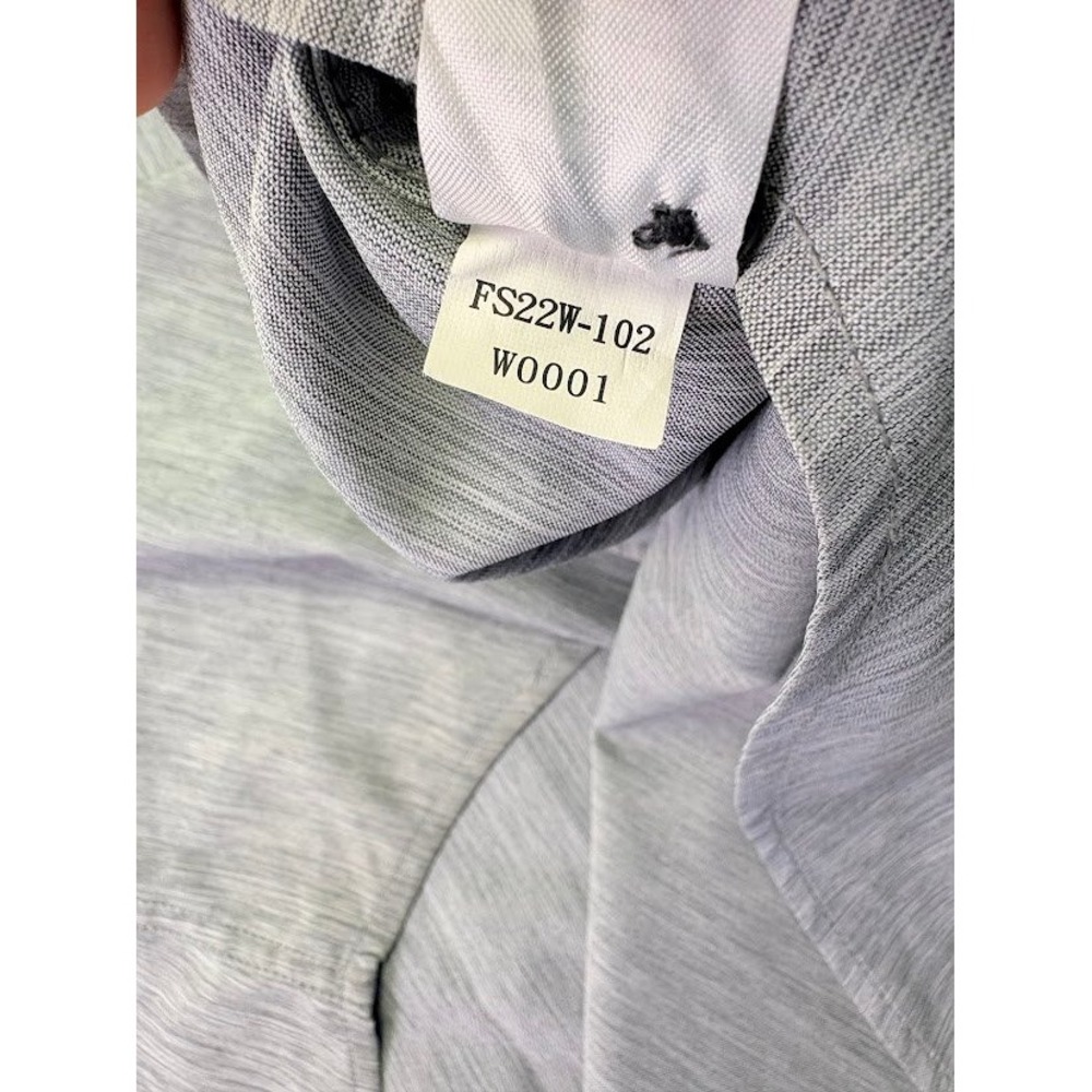 Fundamental Coast Shirt Mens XXL Grey‎ Short Sleeve Slub Button Down - Picture 7 of 8